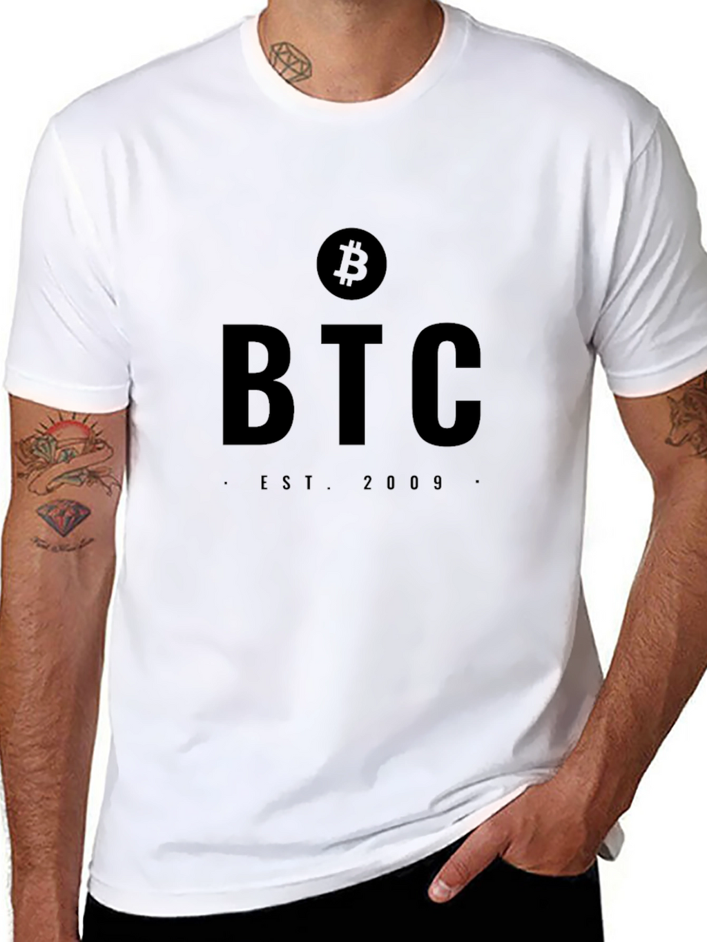 Bitcoin BTC Est. 2009 Black T-Shirt