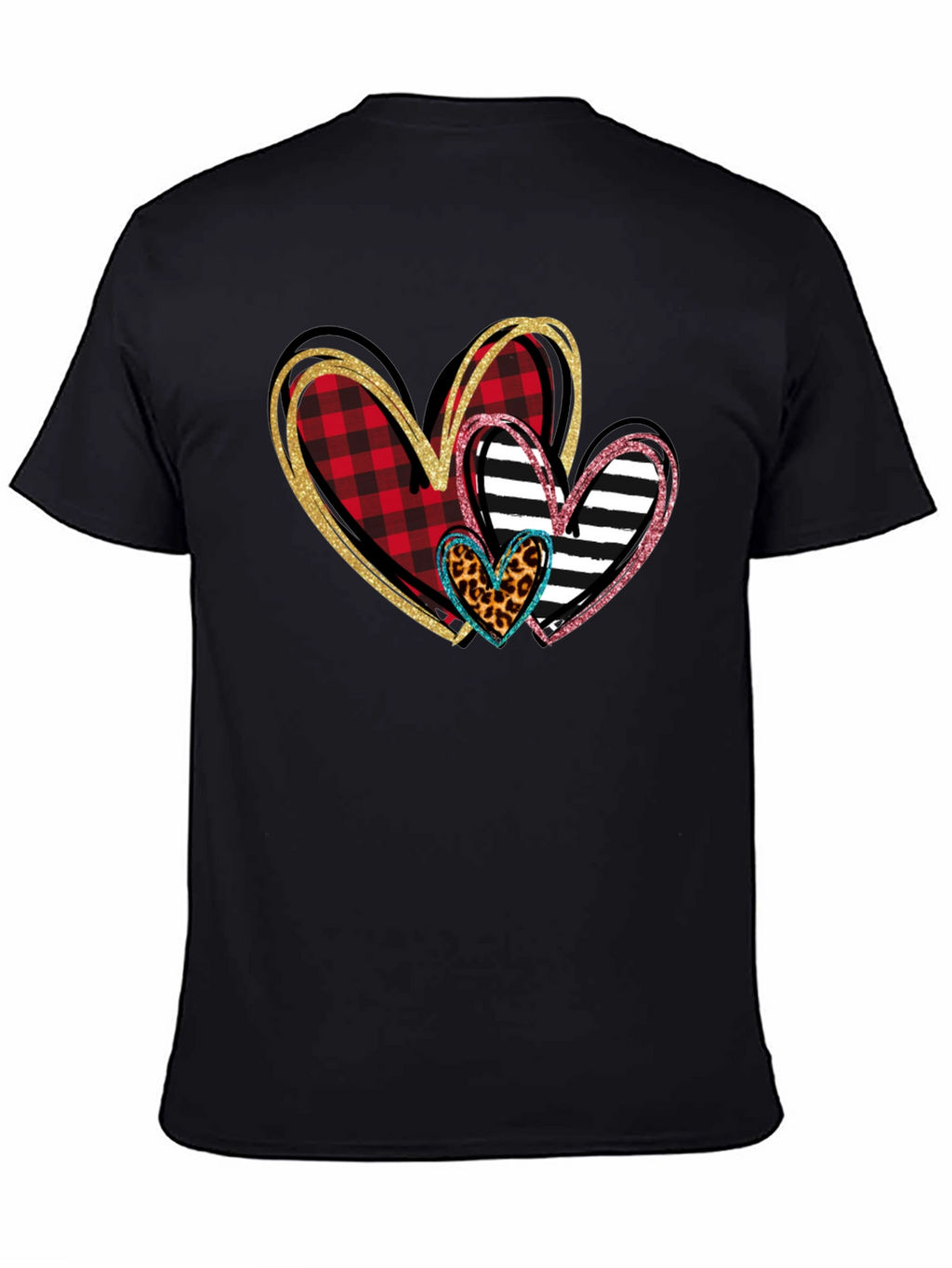 Heart Patterned T-Shirt Valentines Day Shirt