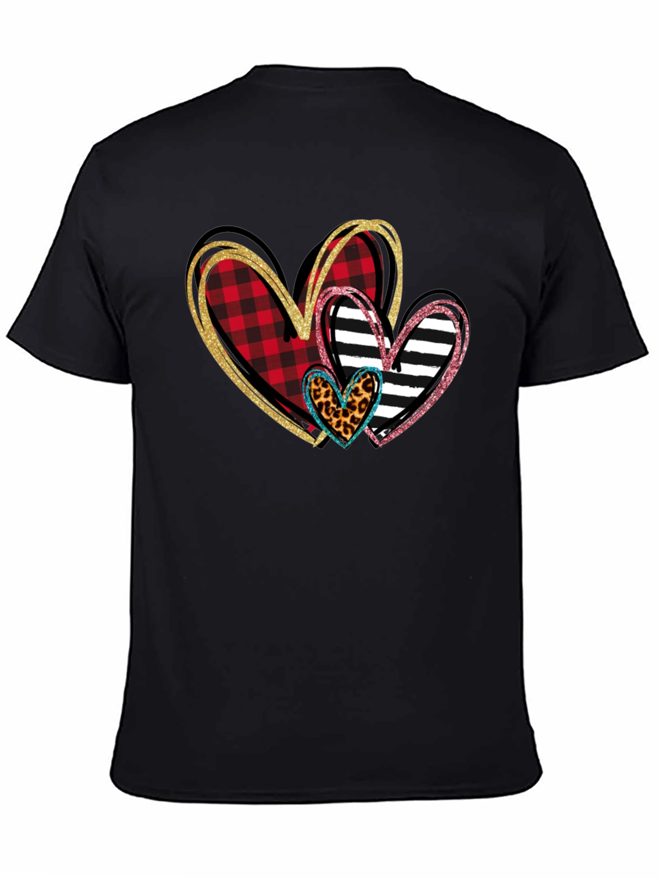 Heart Patterned T-Shirt Valentines Day Shirt