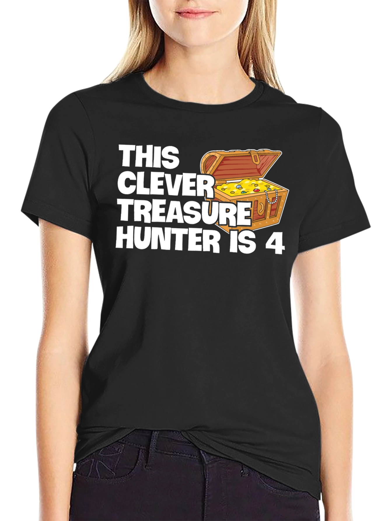 Clever Treasure Hunter Birthday T-Shirt - Age 4