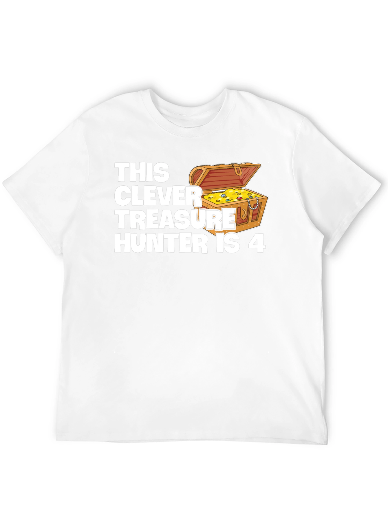 Clever Treasure Hunter Birthday T-Shirt - Age 4