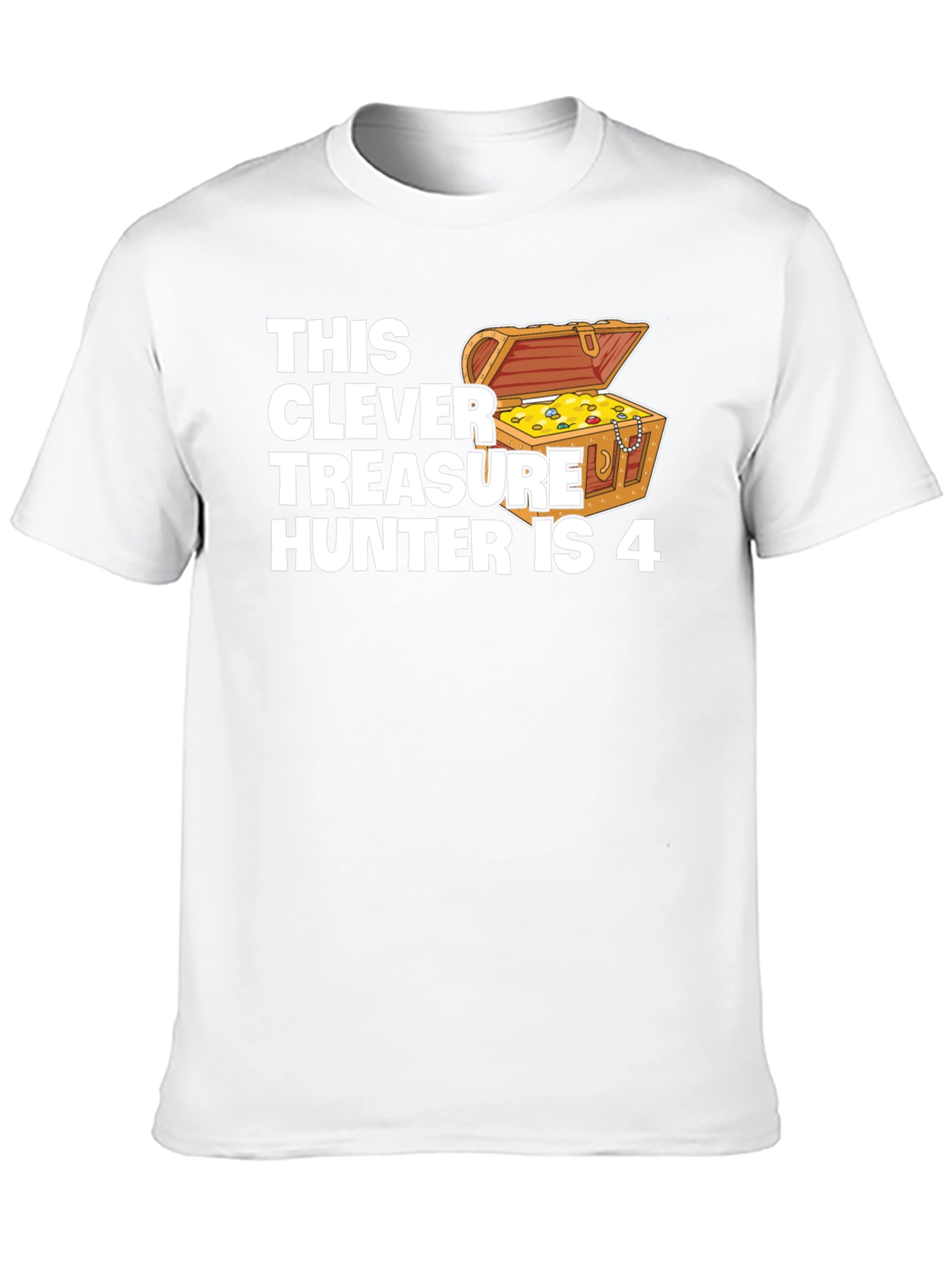 Clever Treasure Hunter Birthday T-Shirt - Age 4