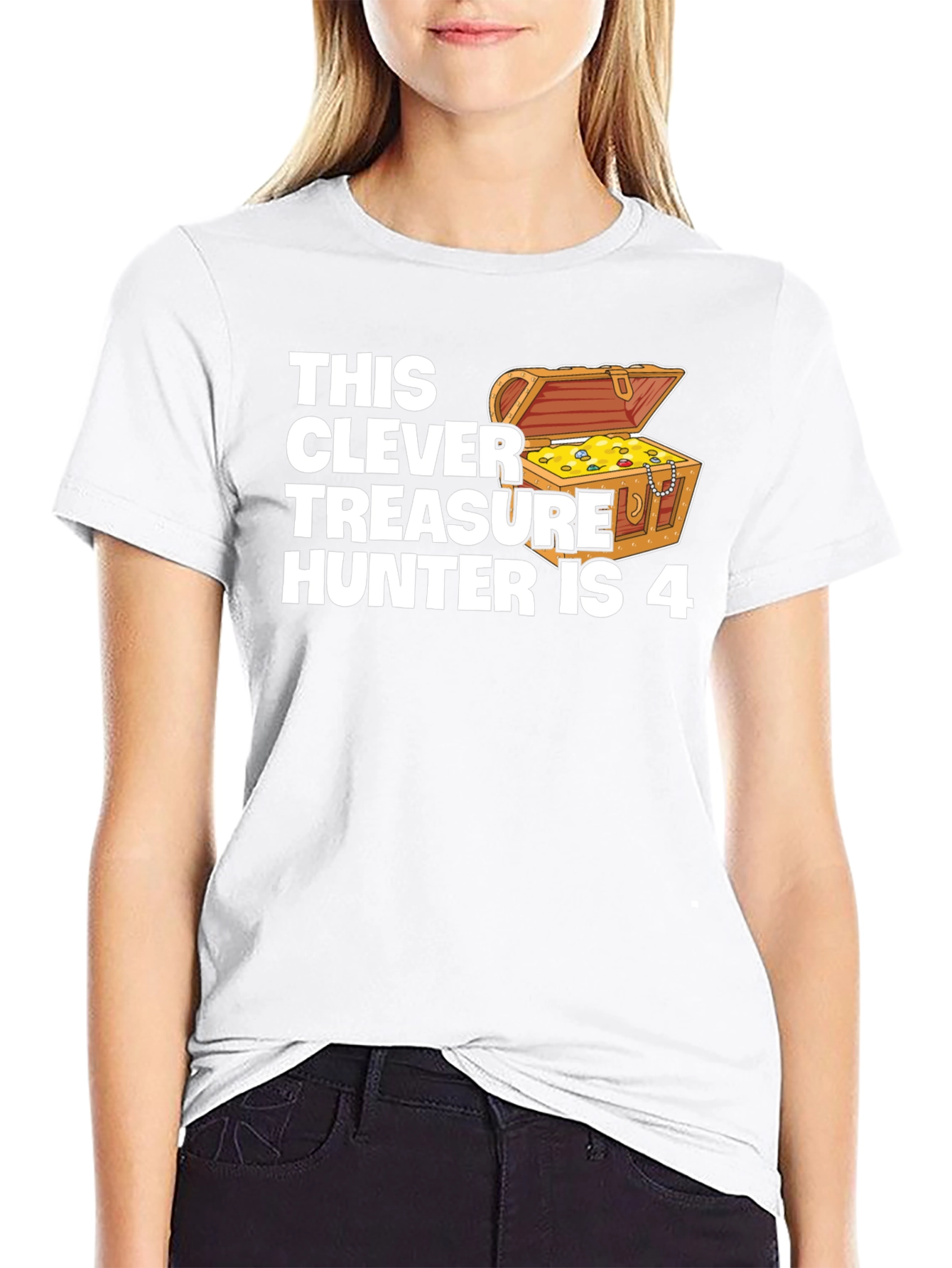 Clever Treasure Hunter Birthday T-Shirt - Age 4