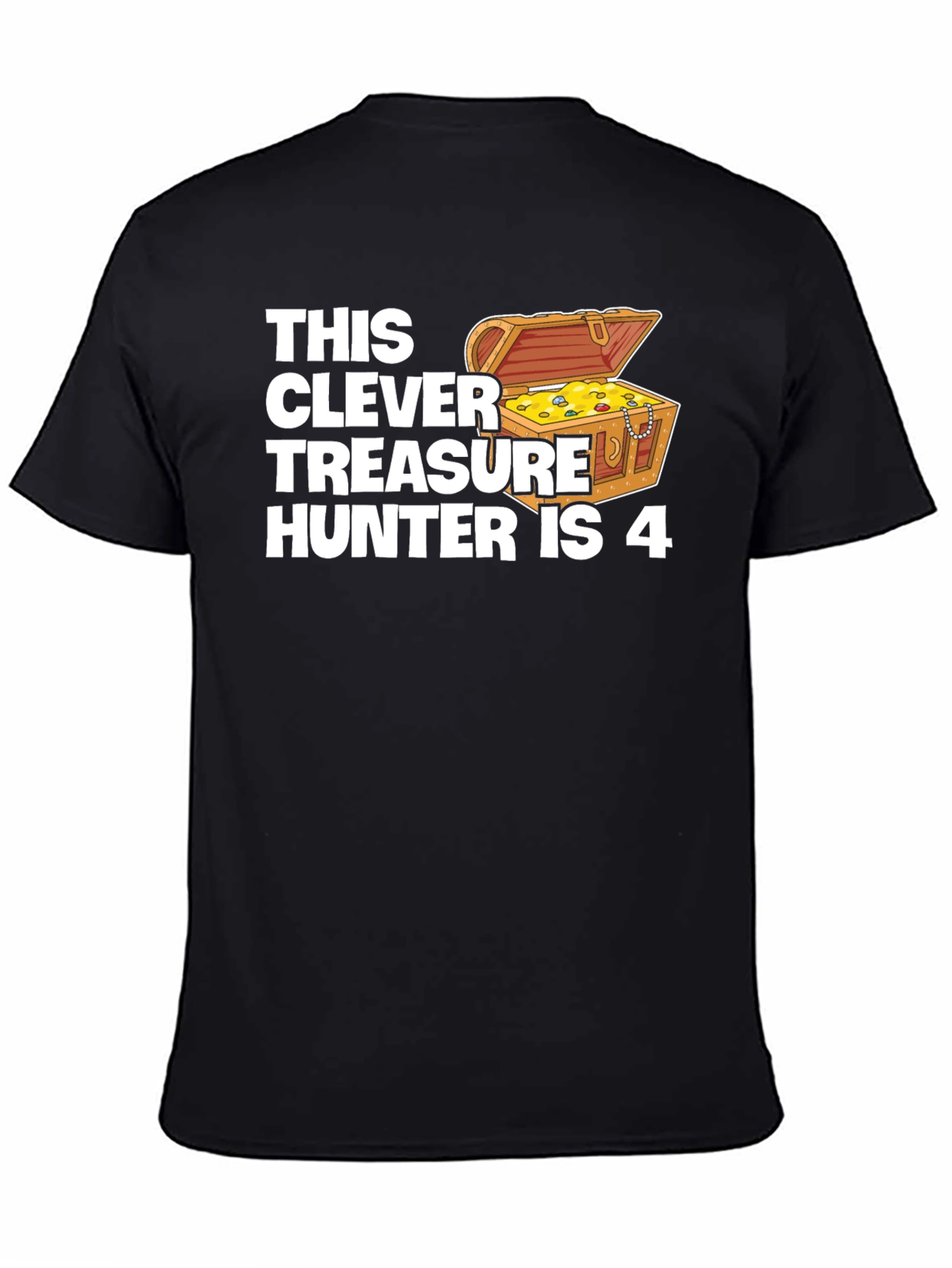 Clever Treasure Hunter Birthday T-Shirt - Age 4
