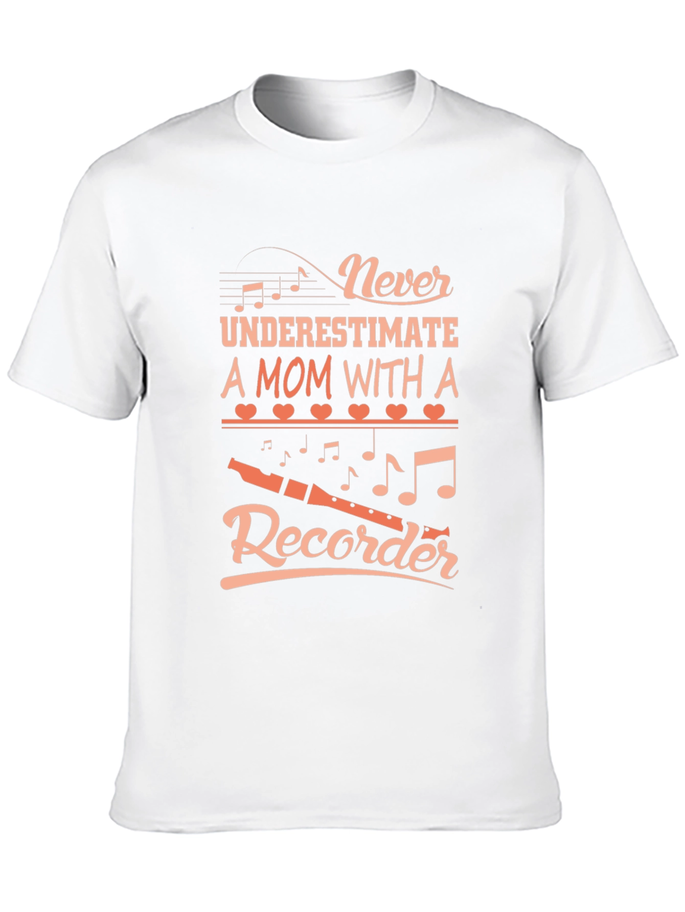 Never Underestimate Mom Recorder Graphic Tee
