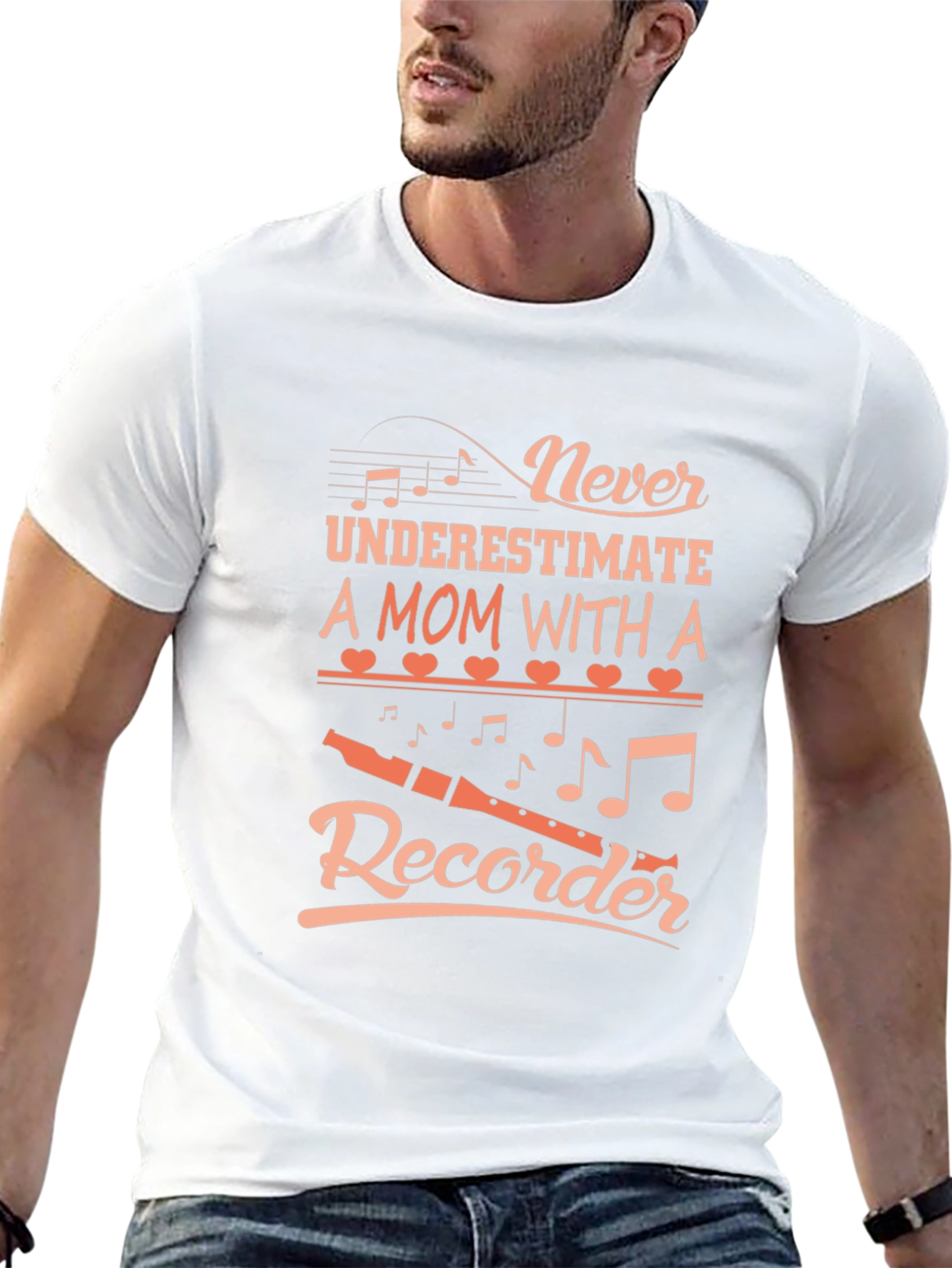 Never Underestimate Mom Recorder Graphic Tee