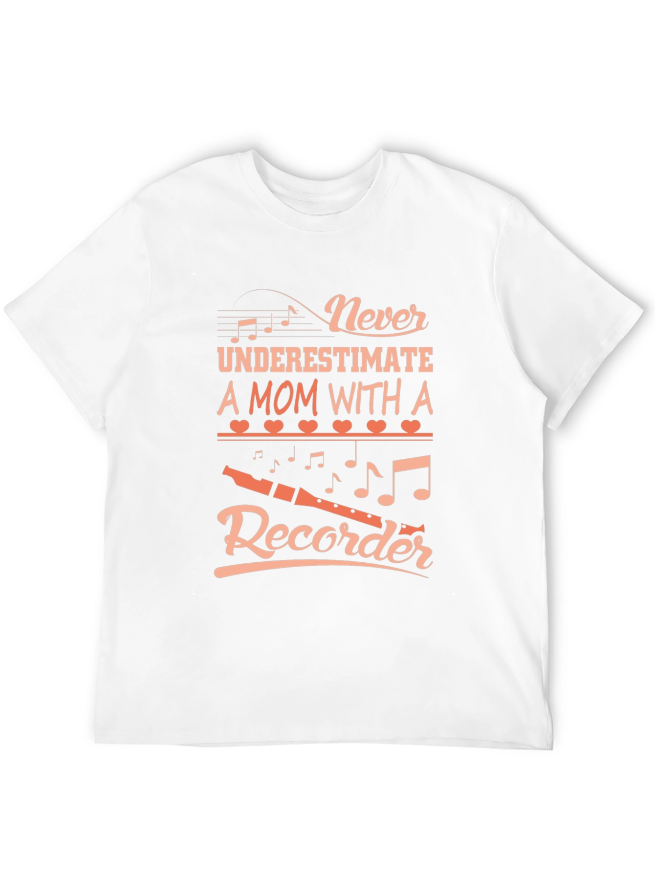 Never Underestimate Mom Recorder Graphic Tee