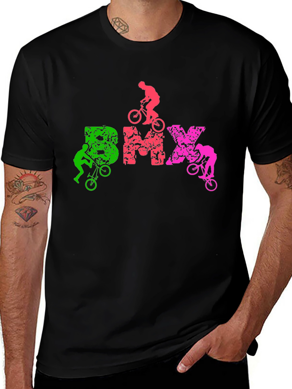 BMX Stunt Bike T-Shirt - Black
