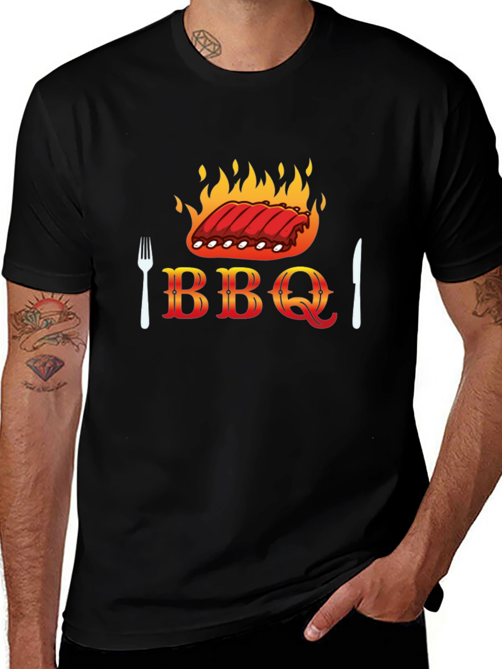 BBQ Ribs T-Shirt - Grilling Season Apparel