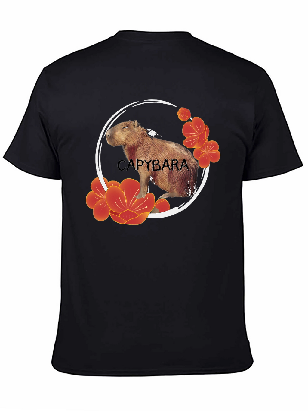 Capybara Floral T-Shirt - Unique Design