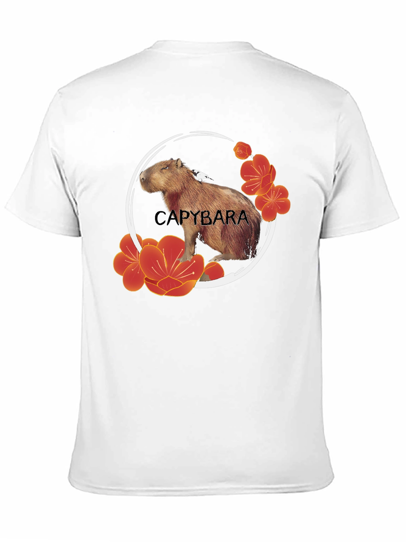 Capybara Floral T-Shirt - Unique Design