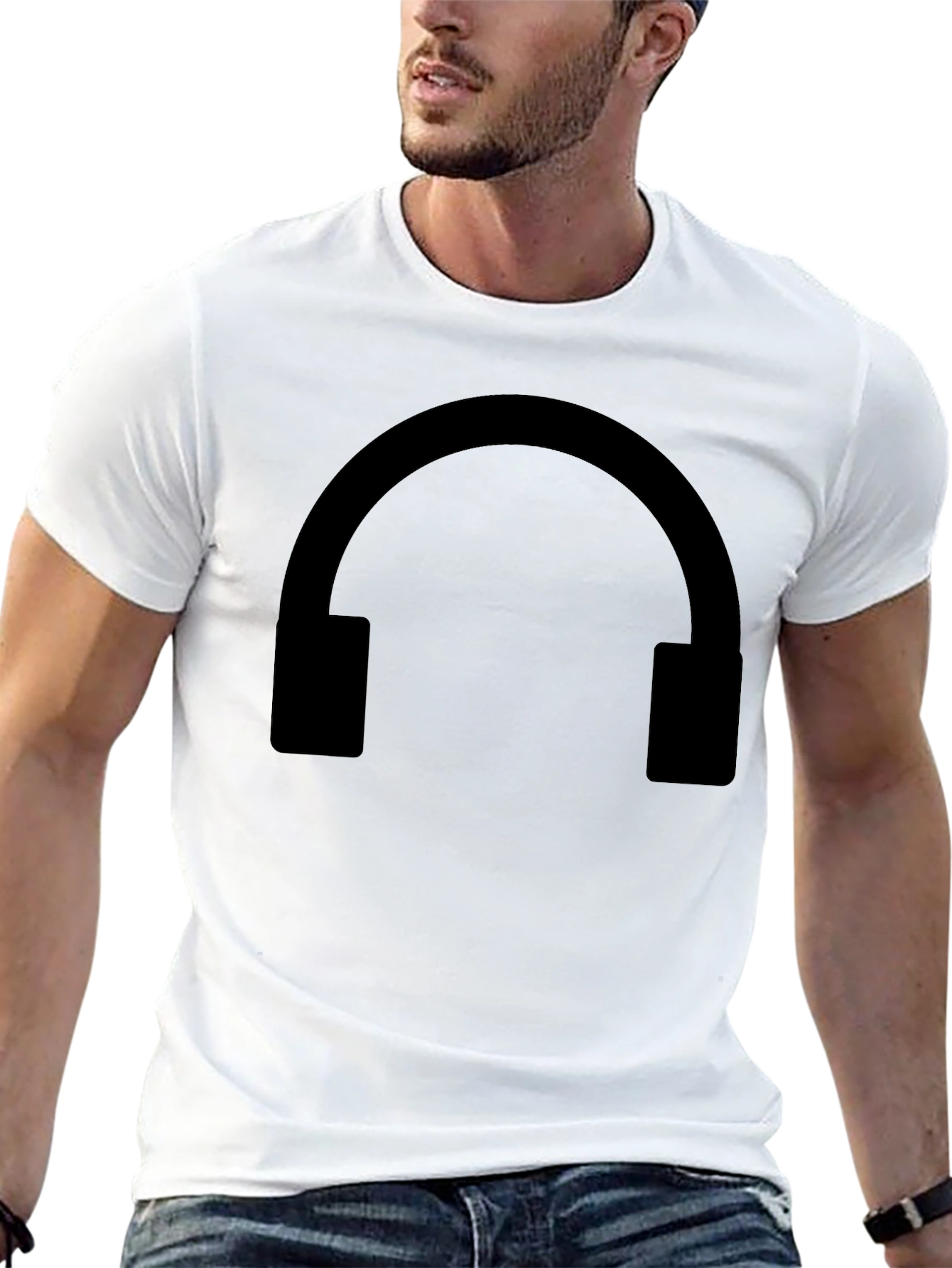 Cool Headphones Graphic T-Shirt