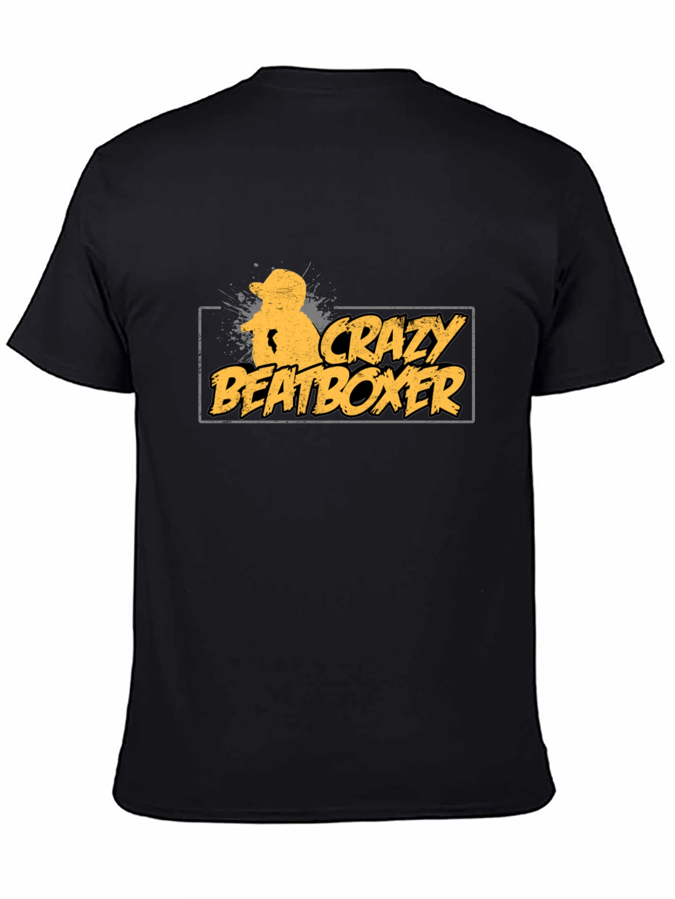 Crazy Beatboxer Black T-Shirt