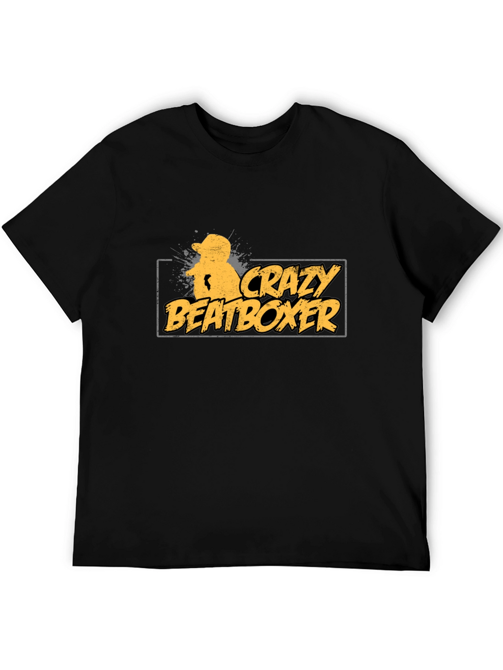 Crazy Beatboxer Black T-Shirt