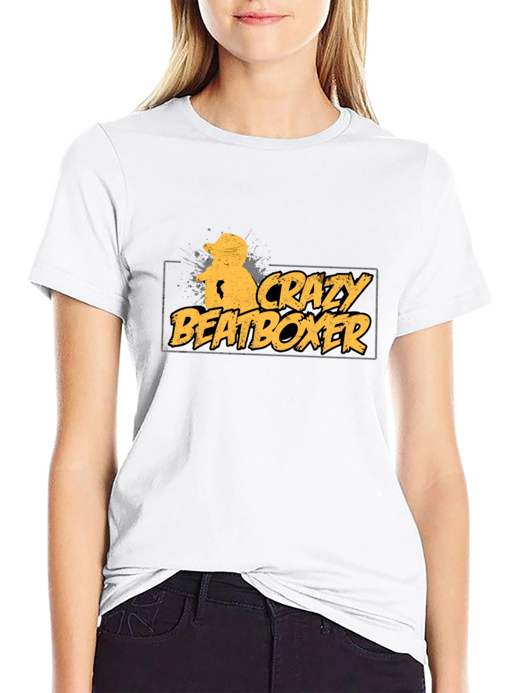 Crazy Beatboxer Black T-Shirt