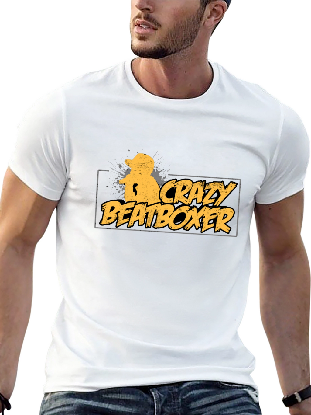 Crazy Beatboxer Black T-Shirt