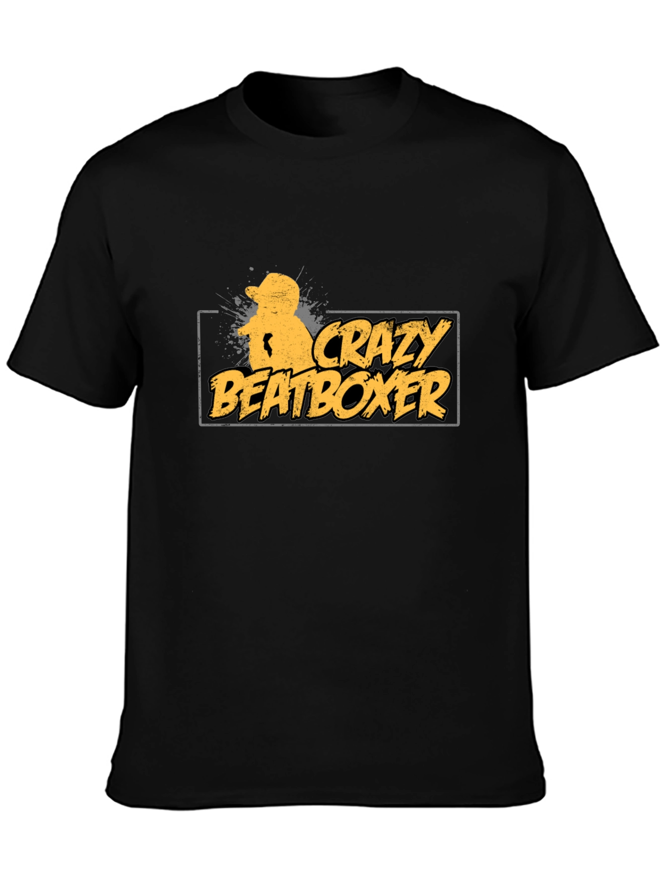 Crazy Beatboxer Black T-Shirt