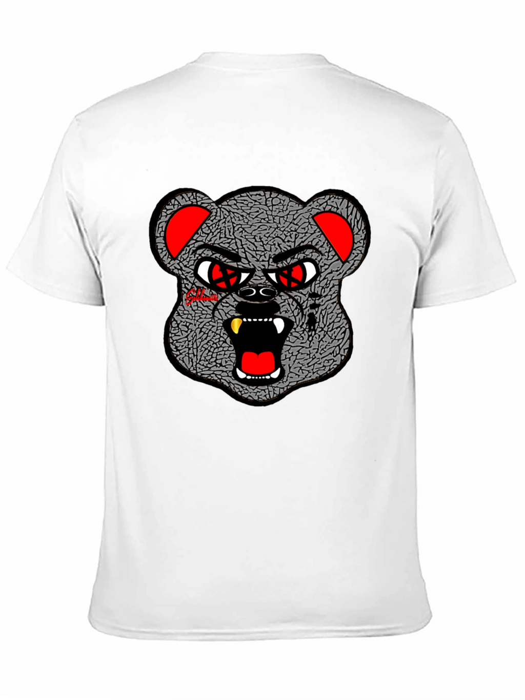 Edgy Graphic Tee - Bear Head Design