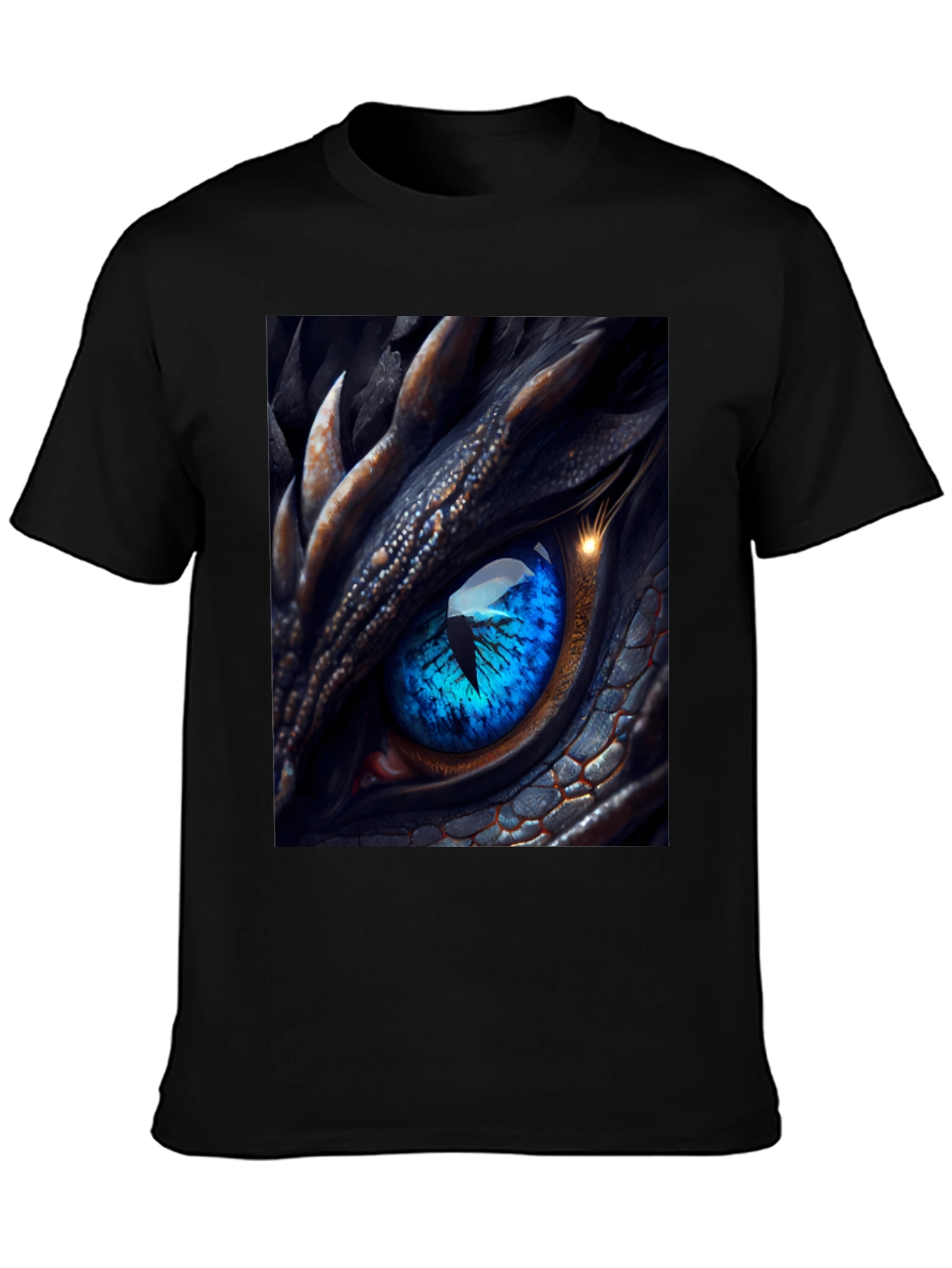 Dragon Eye Graphic T-Shirt - Mens Black Tee