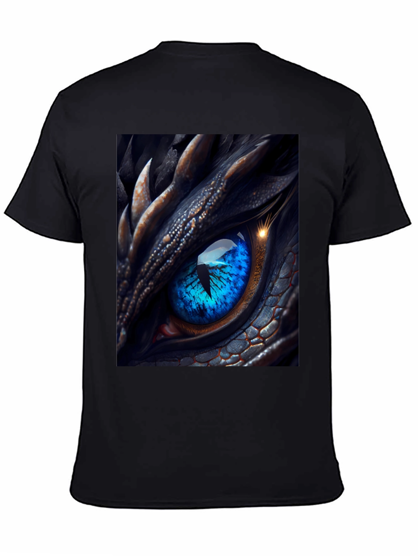 Dragon Eye Graphic T-Shirt - Mens Black Tee