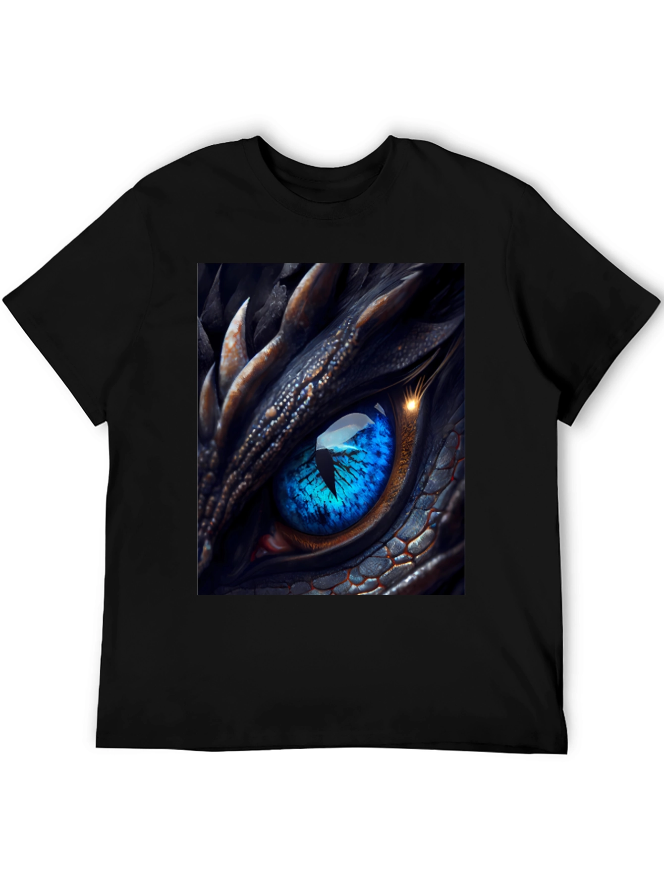 Dragon Eye Graphic T-Shirt - Mens Black Tee