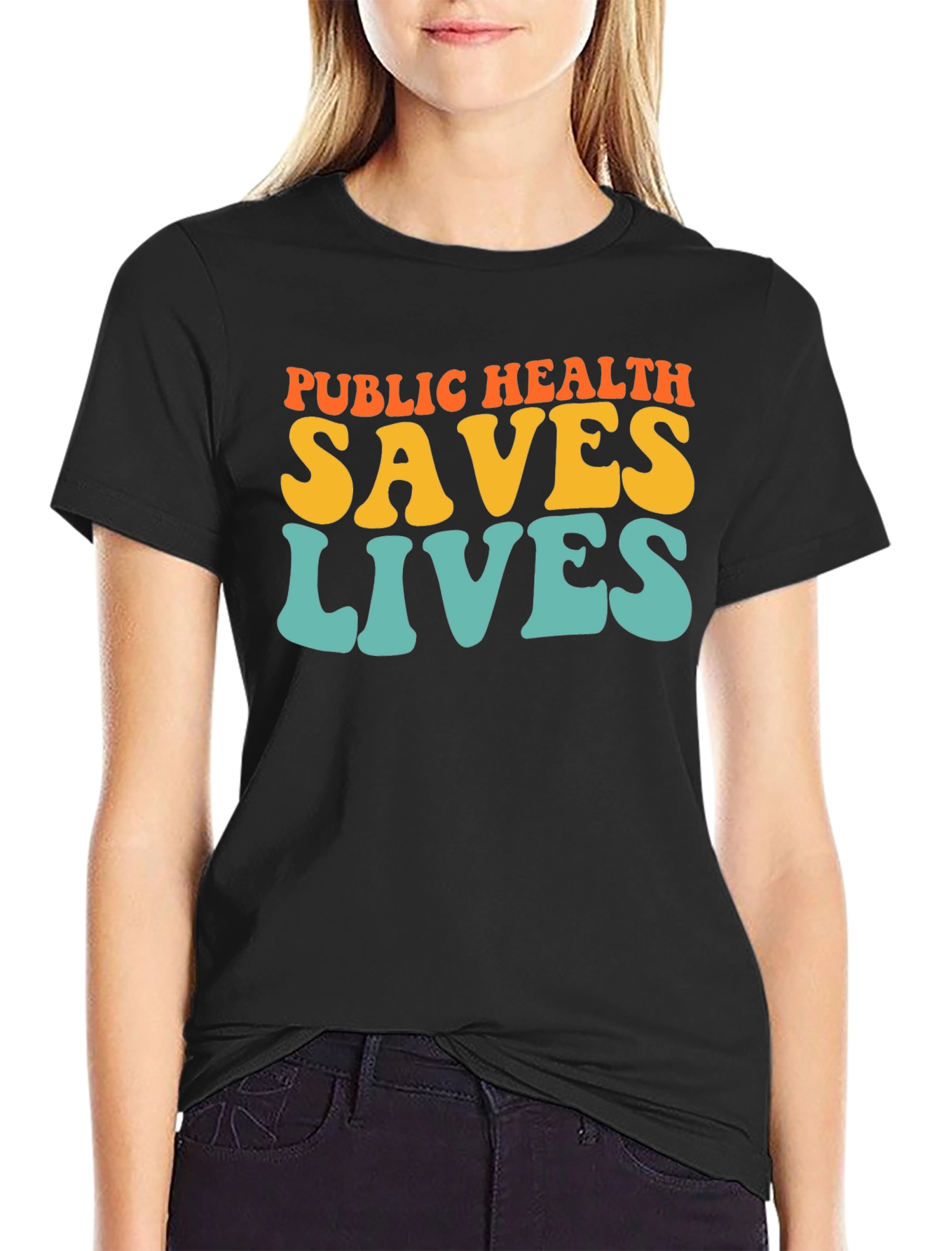 Public Health Saves Lives Graphic T-Shirt