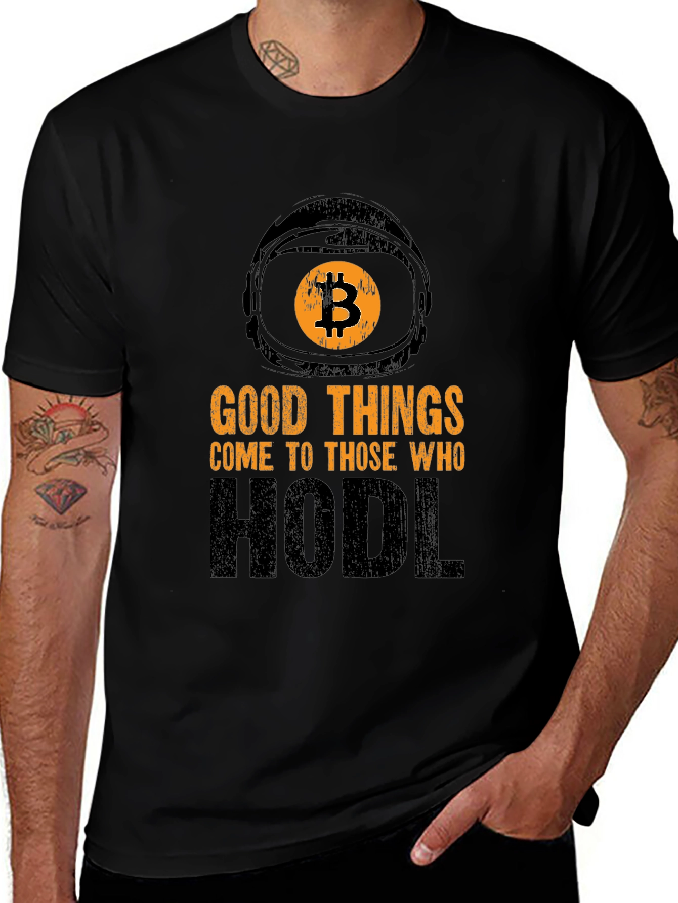 Bitcoin HODL T-Shirt - Crypto Astronaut