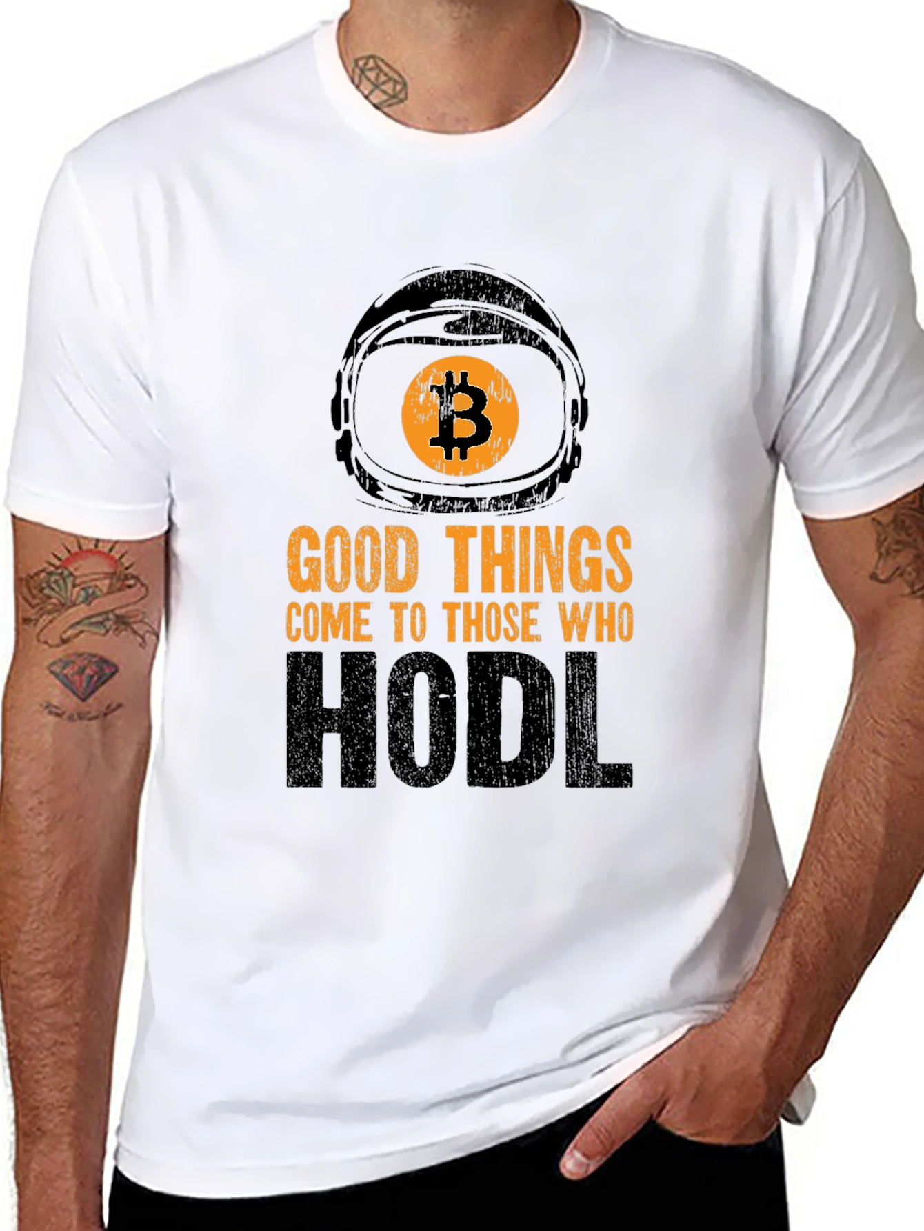 Bitcoin HODL T-Shirt - Crypto Astronaut