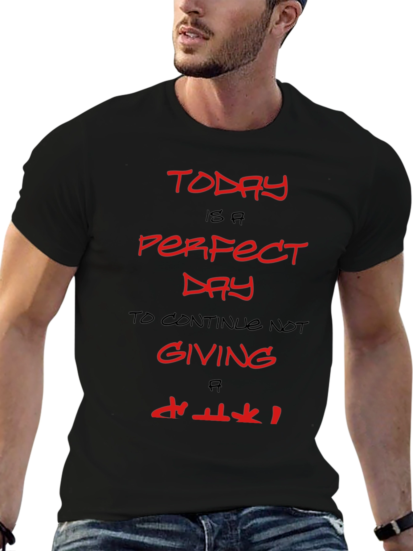 Today is a Perfect Day Graphic Tee - Black