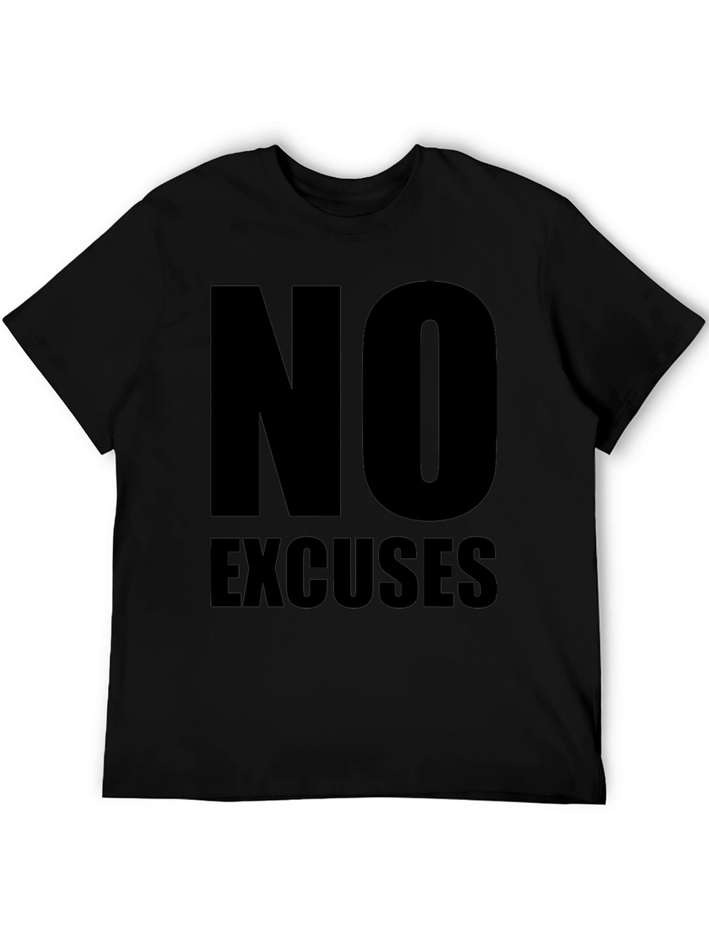 No Excuses Black Graphic Tee
