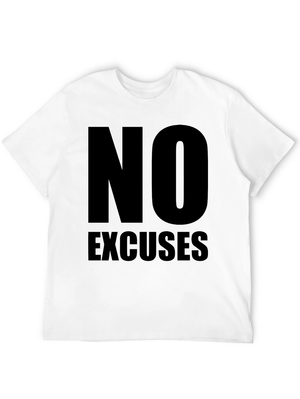 No Excuses Black Graphic Tee