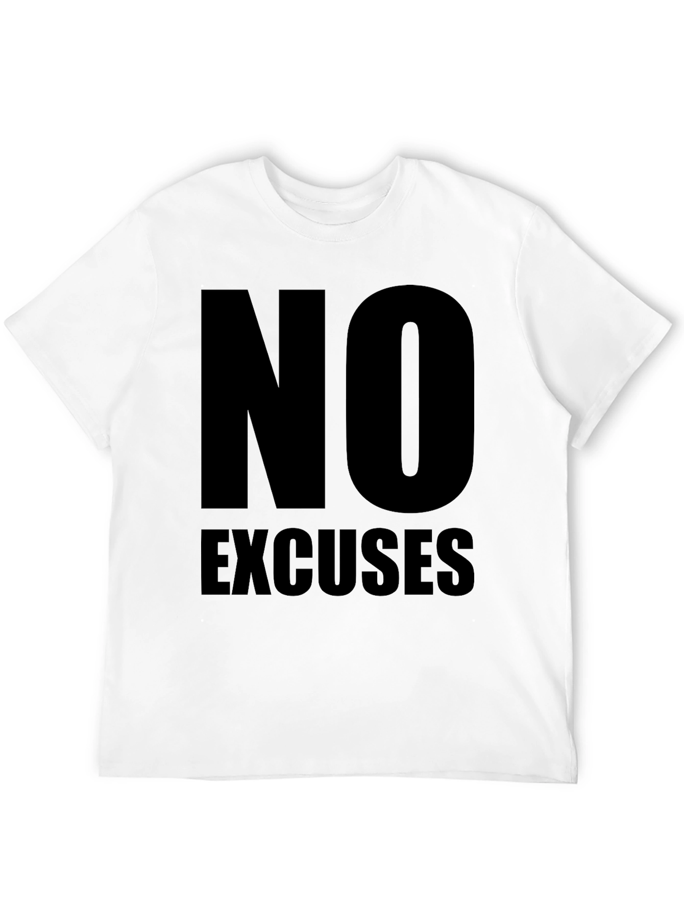 No Excuses Black Graphic Tee