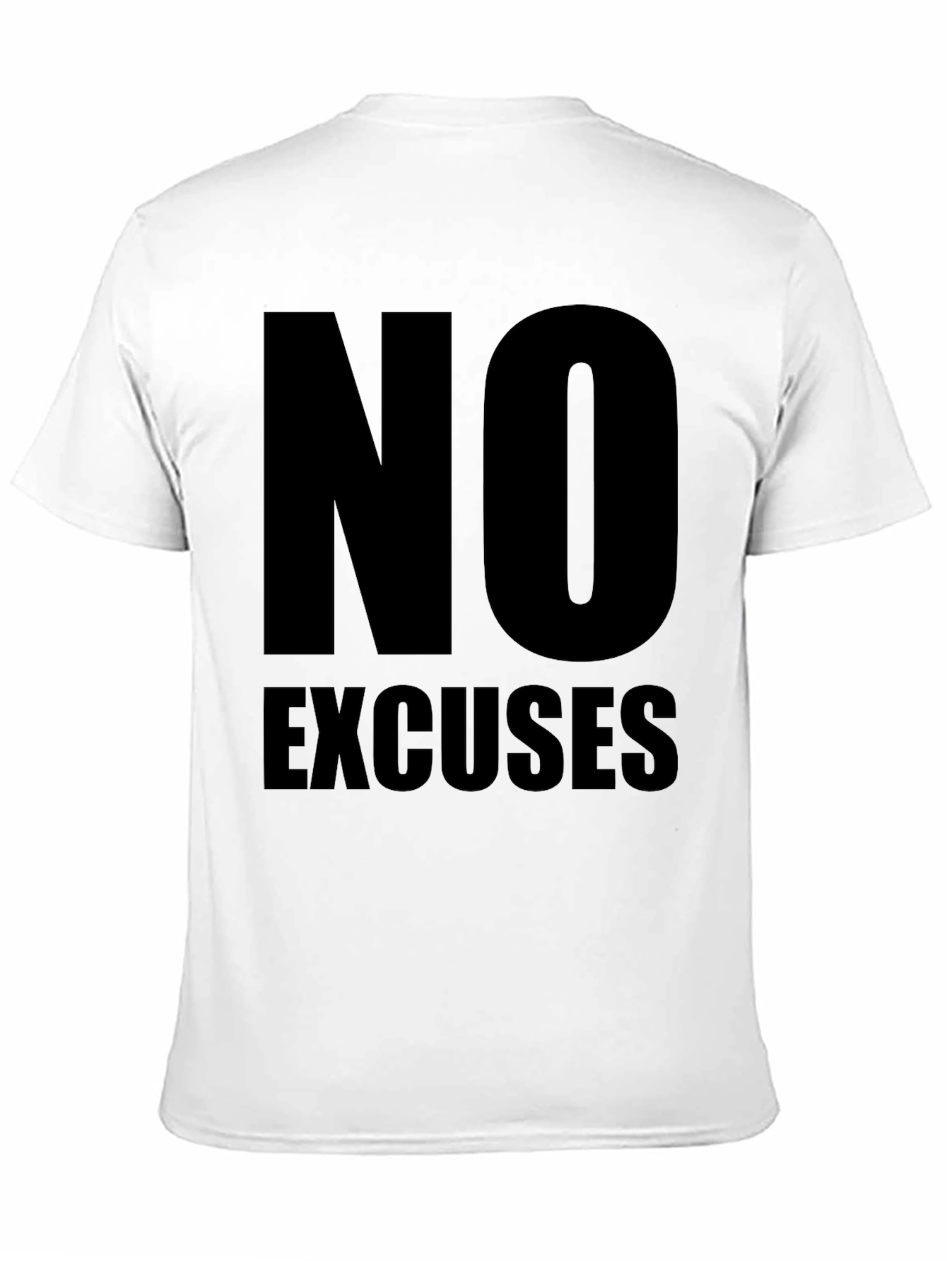 No Excuses Black Graphic Tee