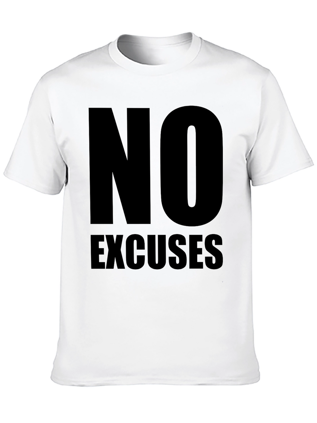 No Excuses Black Graphic Tee