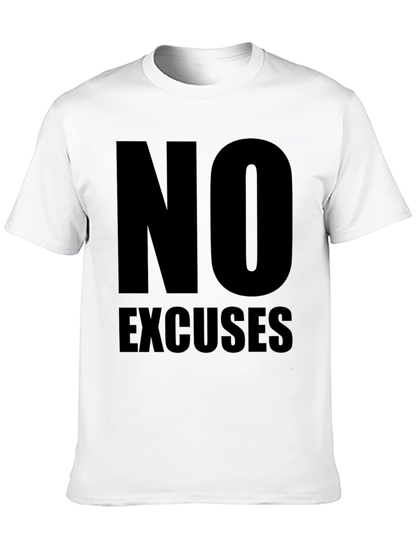 No Excuses Black Graphic Tee