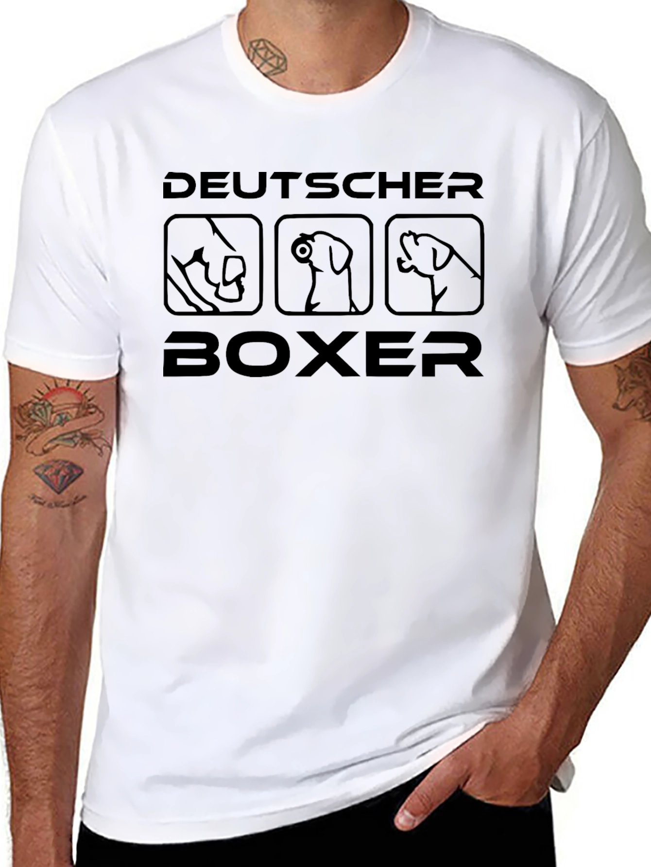 Deutscher Boxer Graphic T-Shirt - Dog Lover Tee