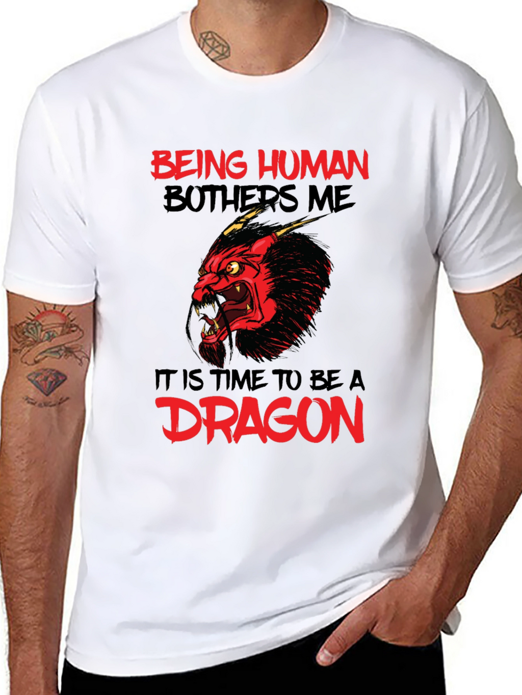 Being Human Bothers Me Dragon Graphic Tee