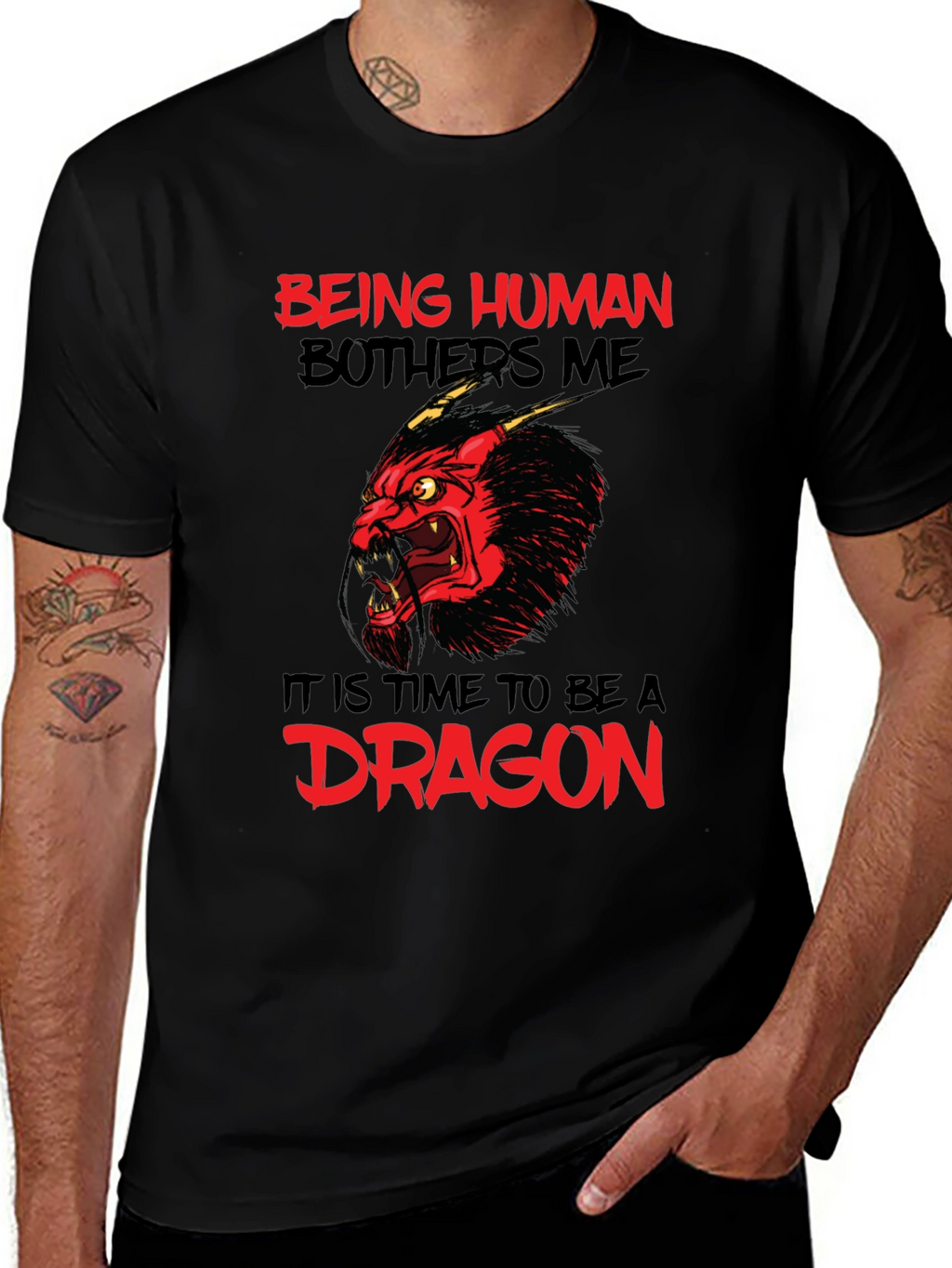 Being Human Bothers Me Dragon Graphic Tee