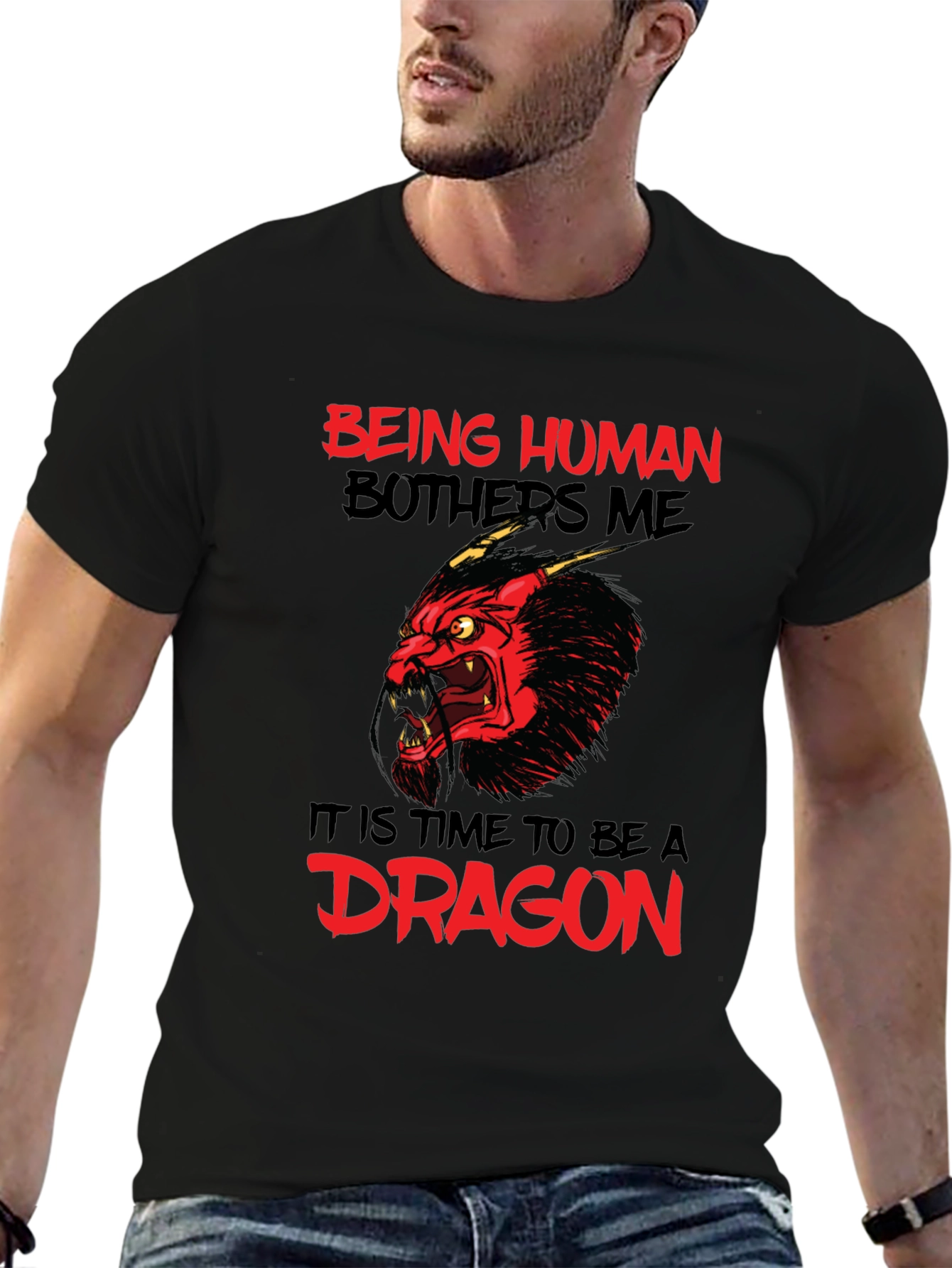 Being Human Bothers Me Dragon Graphic Tee