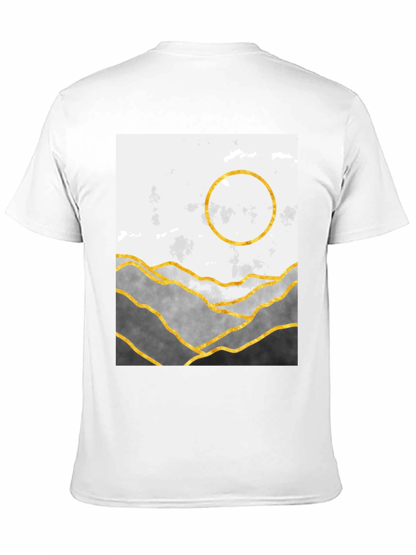 Abstract Mountain & Moon Graphic Tee