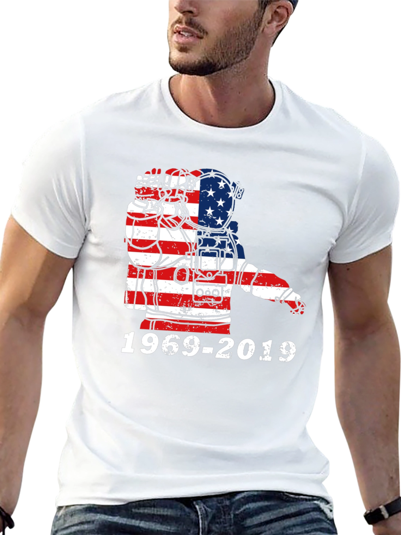 American Flag Firefighter Tribute T-Shirt