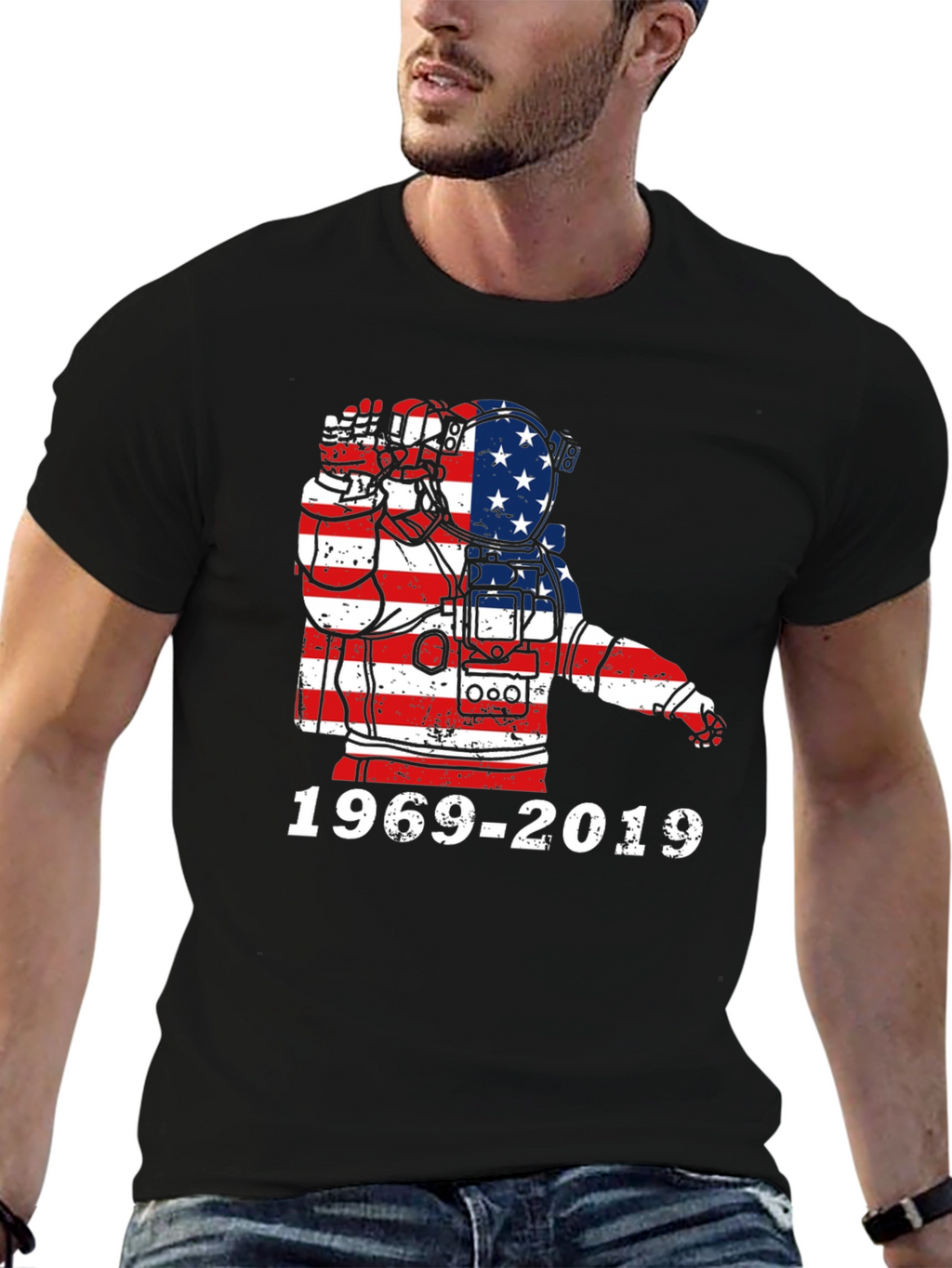 American Flag Firefighter Tribute T-Shirt