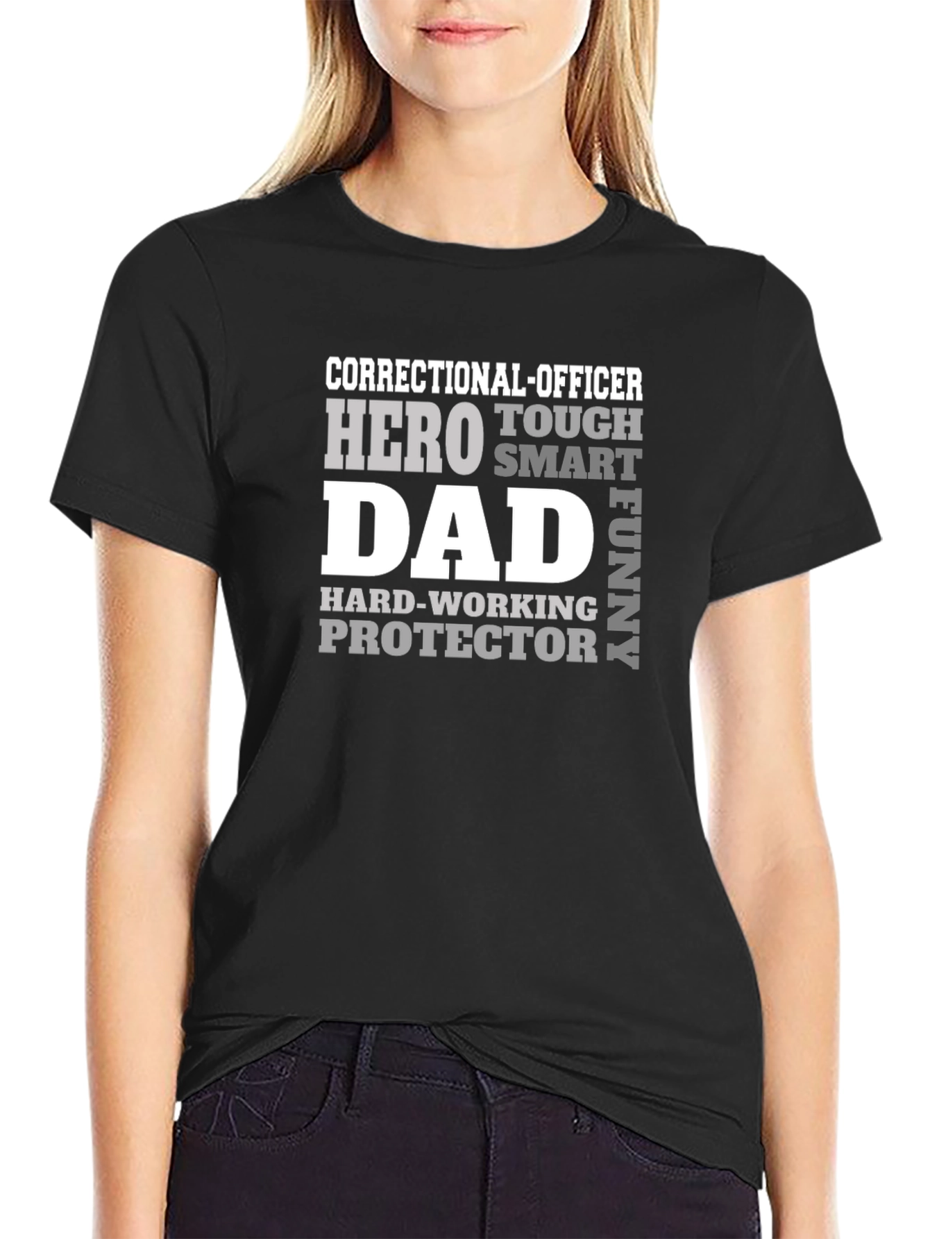 Correctional Officer Dad T-Shirt - Hero Protector Funny