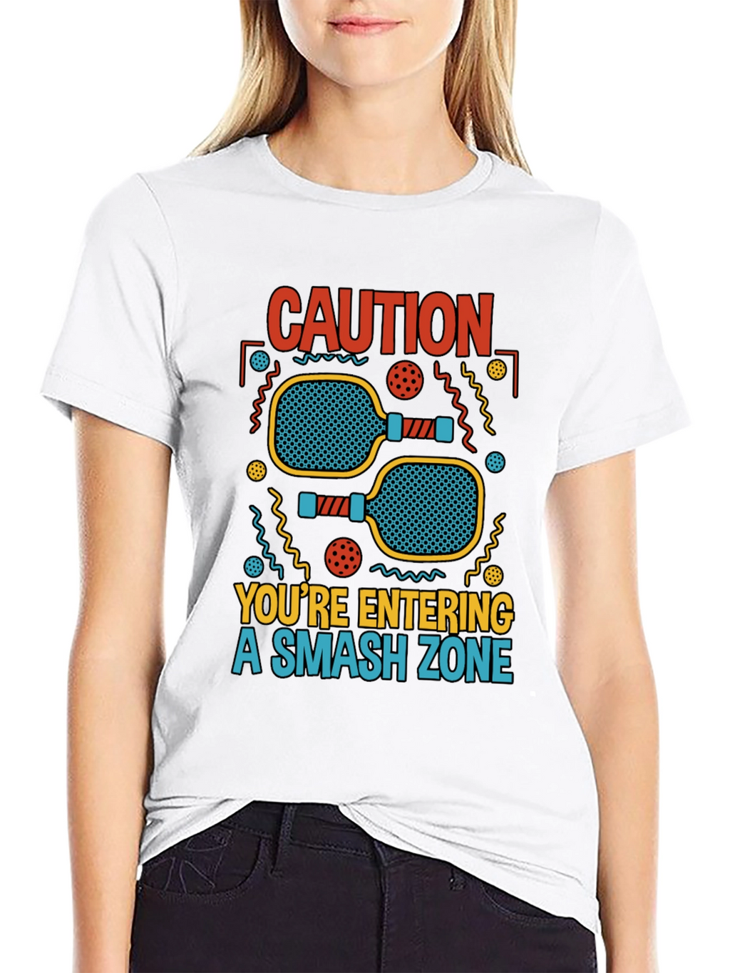 Caution Smash Zone Graphic T-Shirt