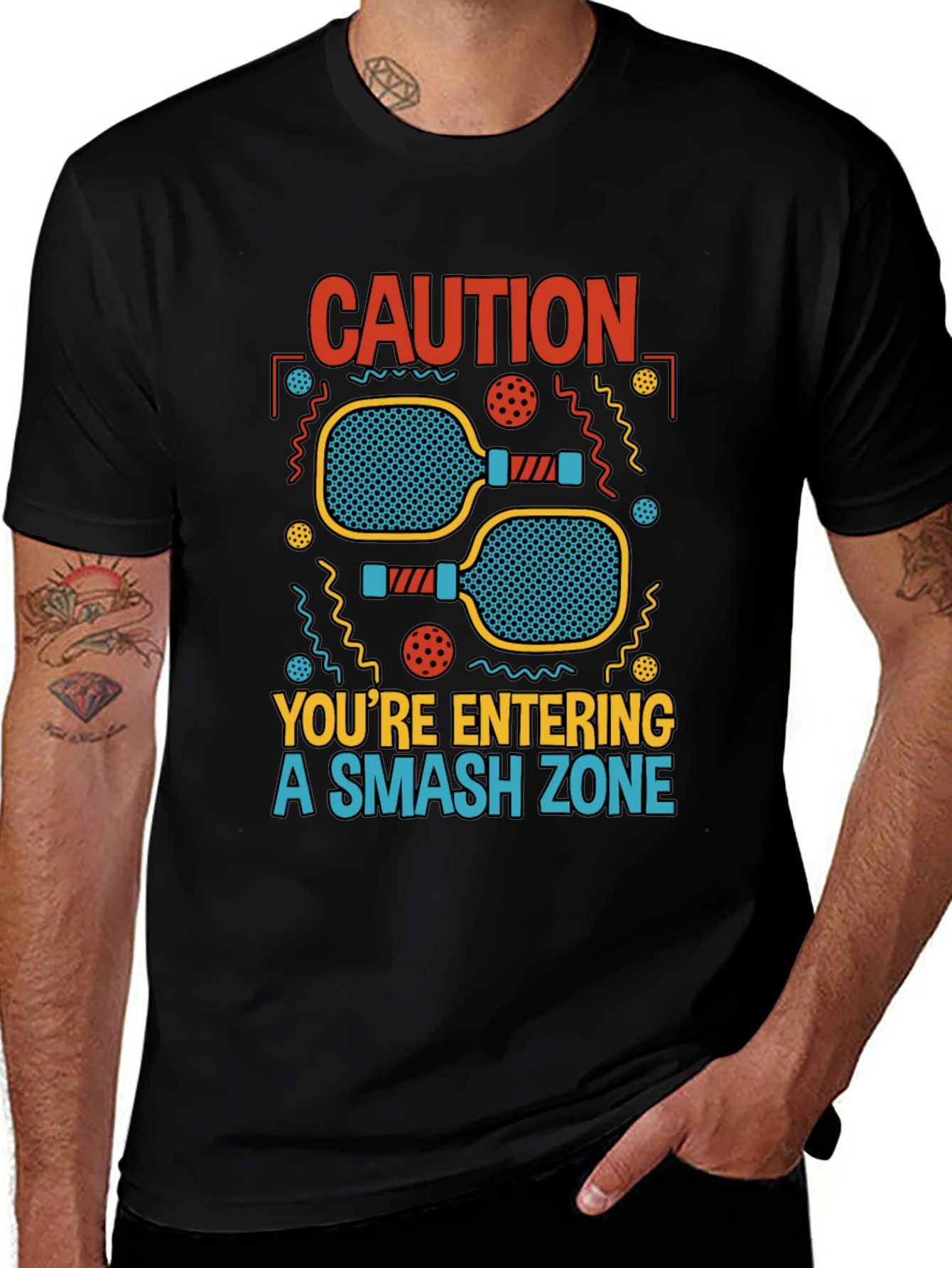 Caution Smash Zone Graphic T-Shirt