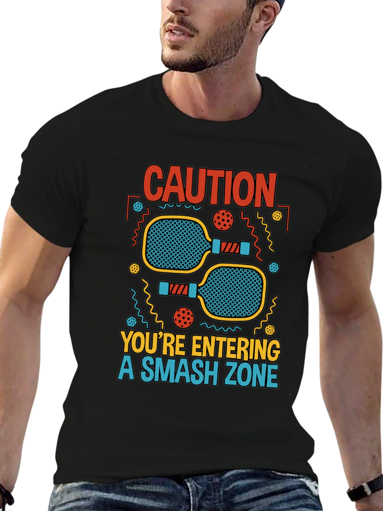 Caution Smash Zone Graphic T-Shirt