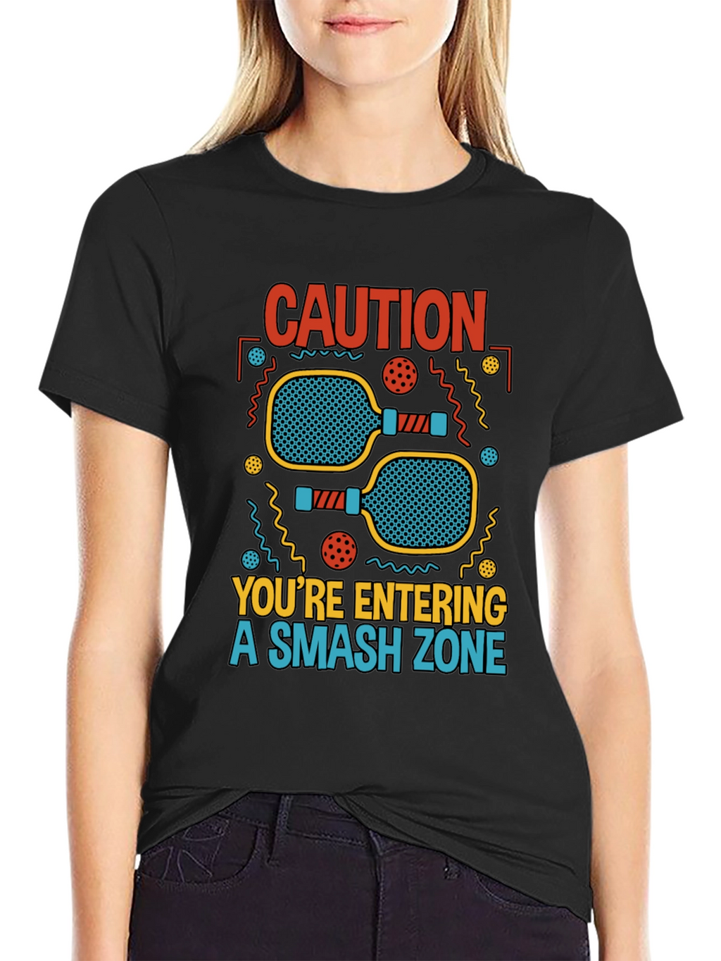Caution Smash Zone Graphic T-Shirt