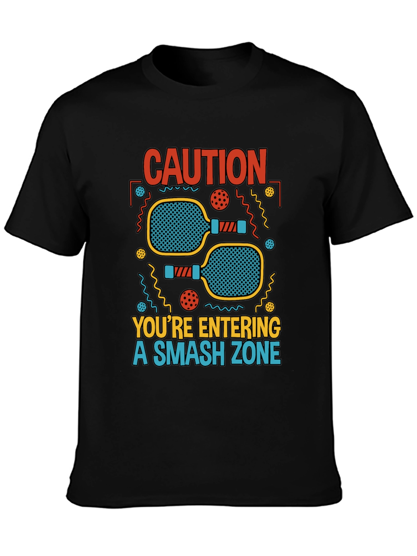 Caution Smash Zone Graphic T-Shirt
