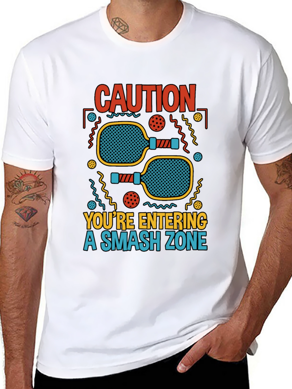 Caution Smash Zone Graphic T-Shirt