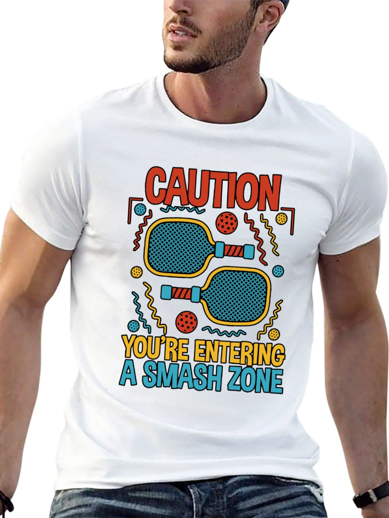 Caution Smash Zone Graphic T-Shirt